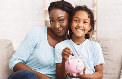 Private-wealth-management-2 Private Wealth Management - Mother and Daughter counting money